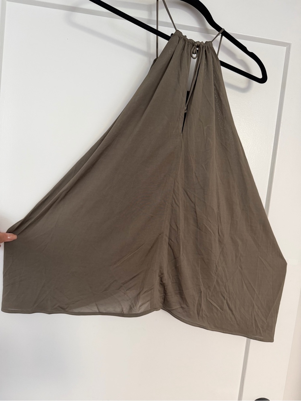 All Saints Olive Halter Draped Camisole - Picture 5 of 6